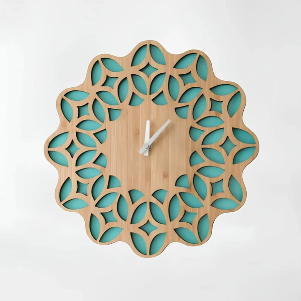 ساعت دیواری چوبی ام‌دی مدل M-1324